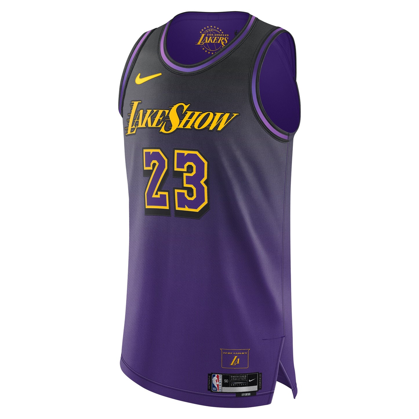 Men's Los Angeles Lakers LeBron James Purple 2024/25 Player Jersey - City Edition