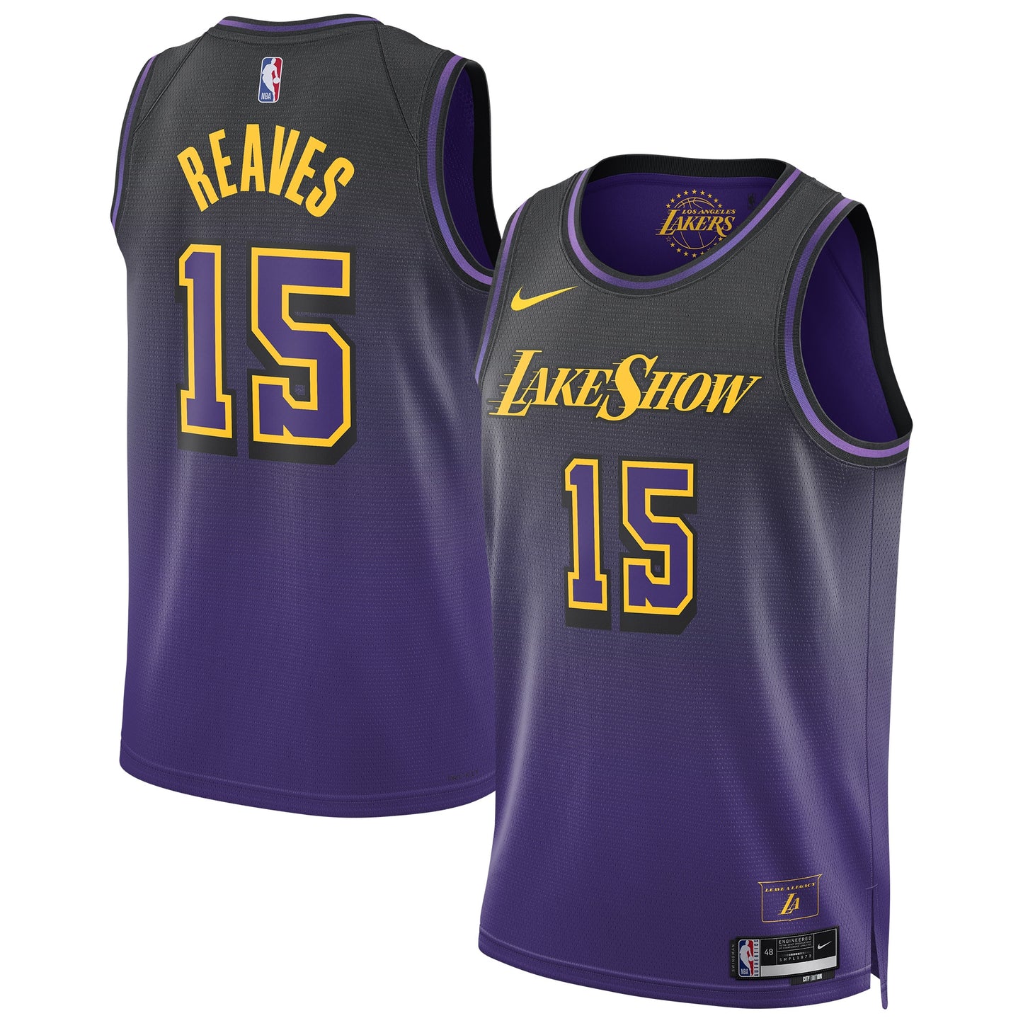 Unisex Los Angeles Lakers Austin Reaves Purple 2024/25 Swingman Jersey - City Edition