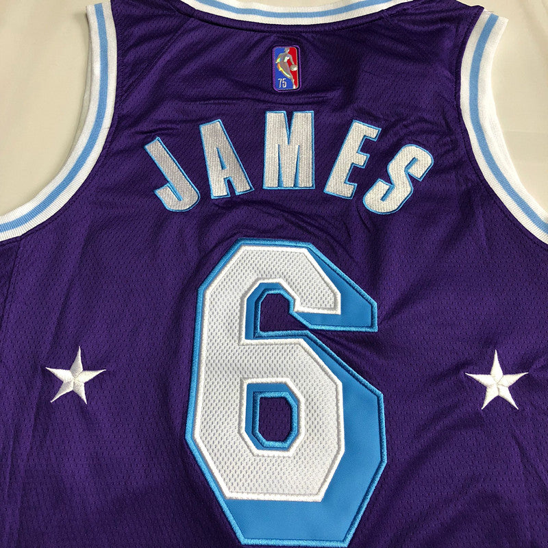 Los Angeles Lakers James Purple 6 MN