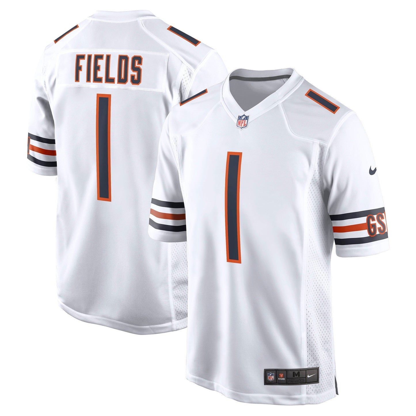 Justin Fields Chicago Bears Nike Game Jersey - White