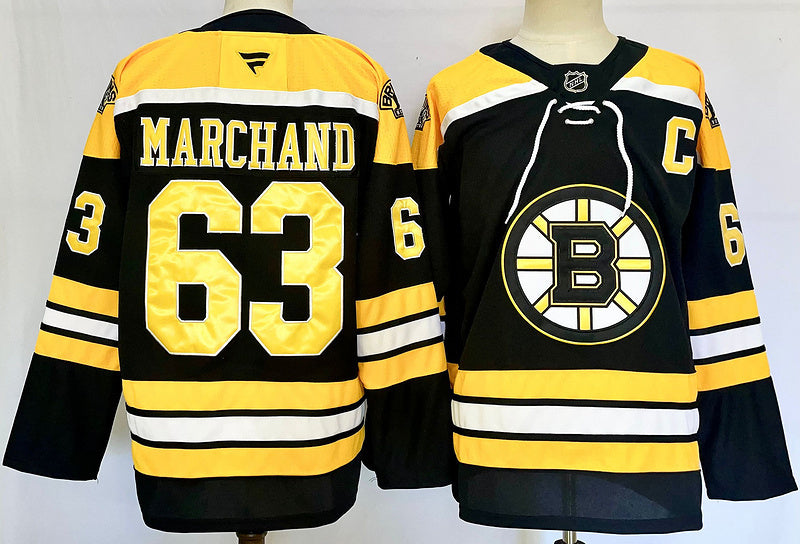 Men's Boston Bruins Brad Marchand #63 Black Breakaway Jersey