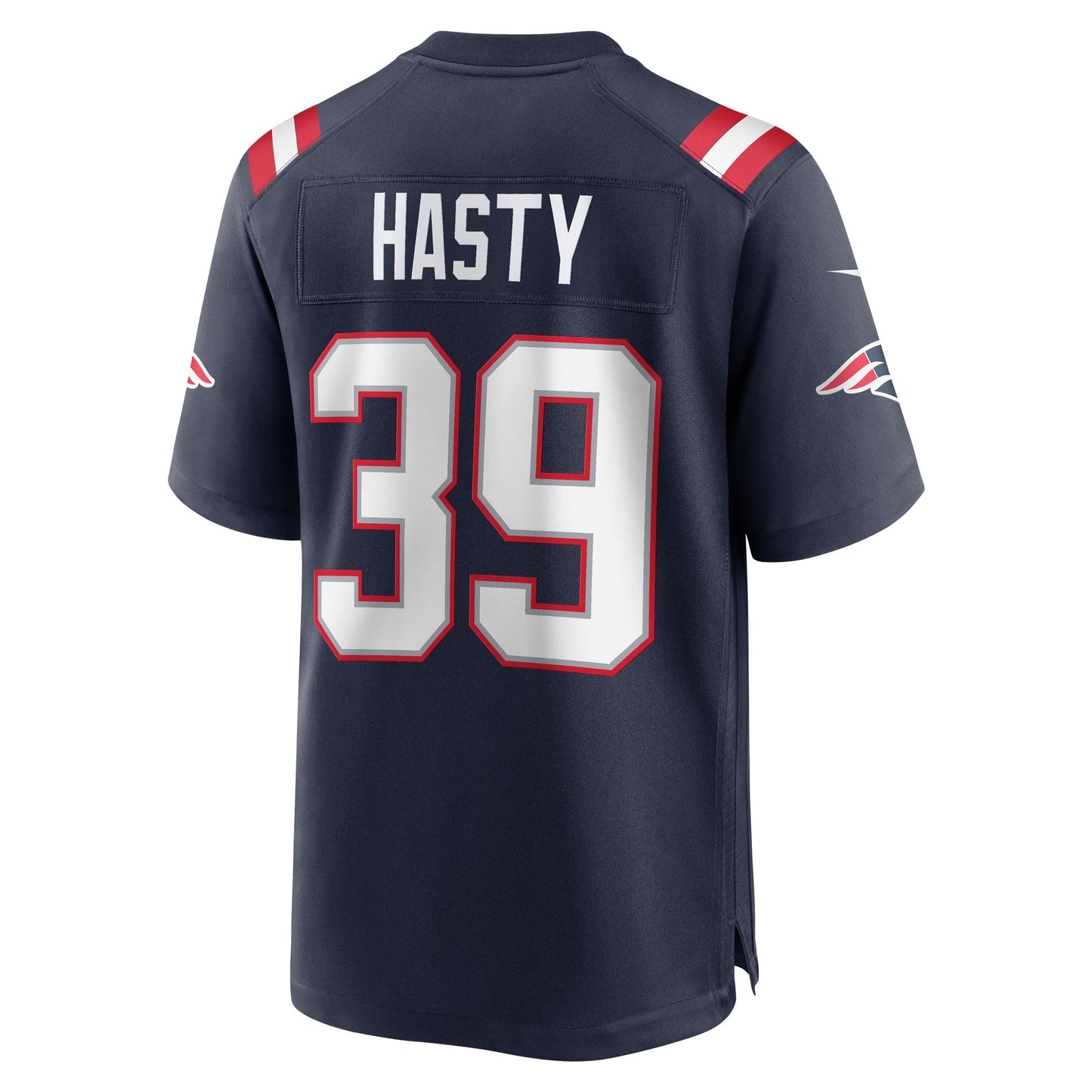 Jamycal Hasty New England Patriots Nike Team Game Jersey - Navy