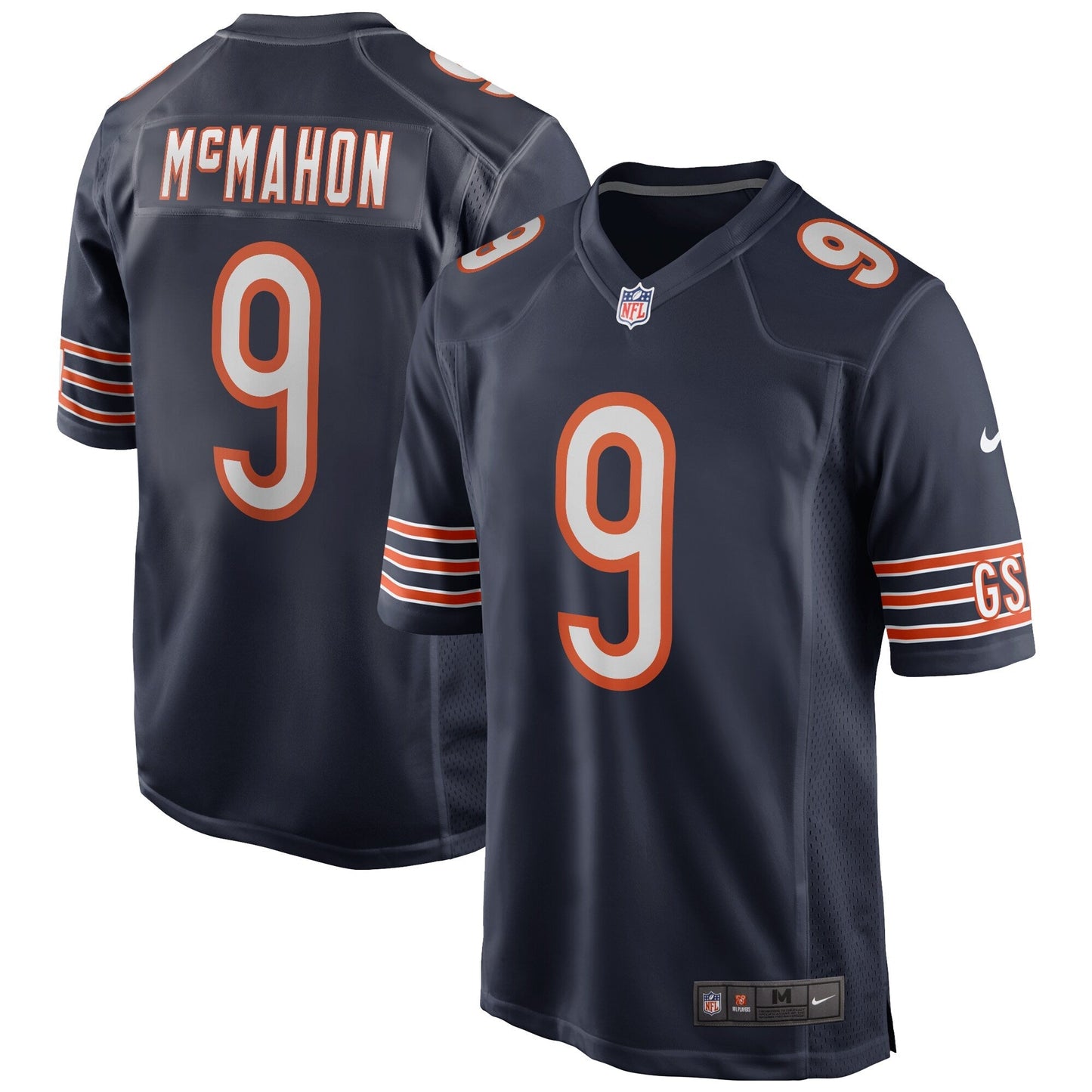 Jim McMahon Chicago Bears Nike Game Retired Jersey - Navy