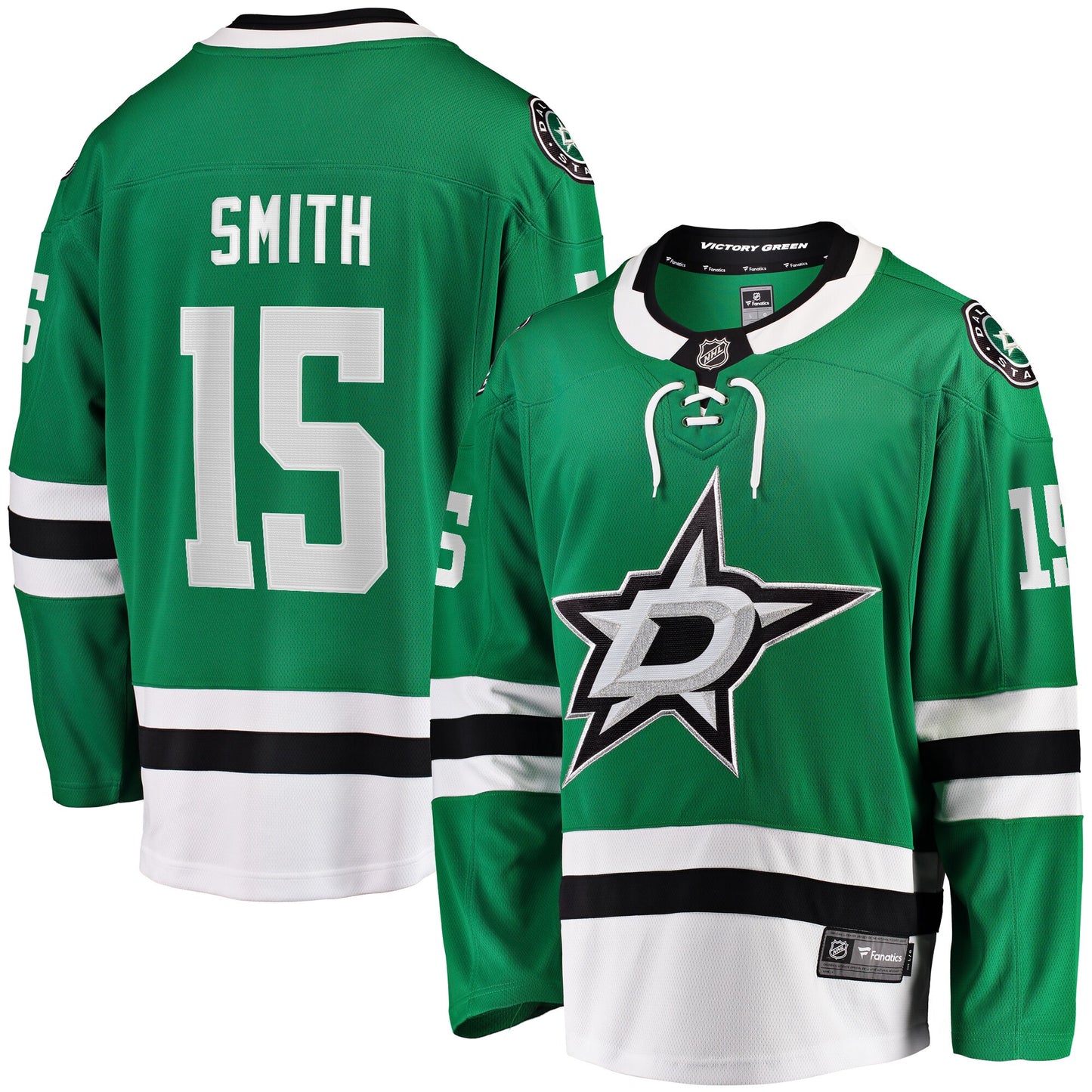 Craig Smith Dallas Stars Home Breakaway Jersey - Kelly Green