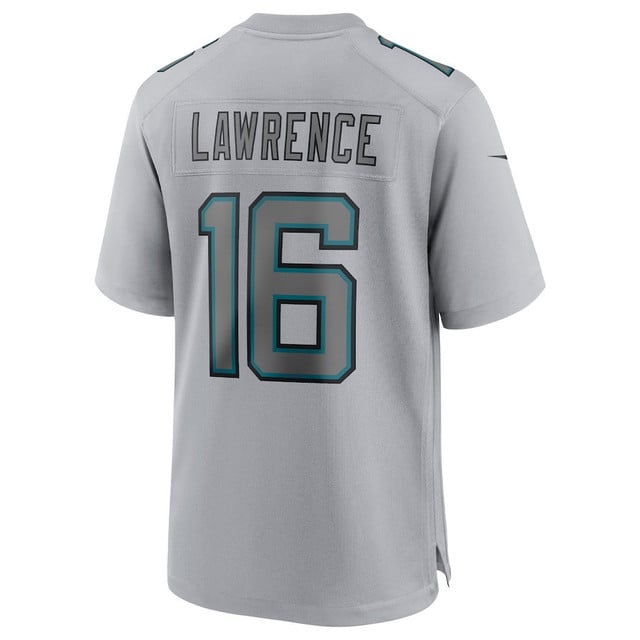 Trevor Lawrence Jacksonville Jaguars Atmosphere Fashion Game Jersey - Gray