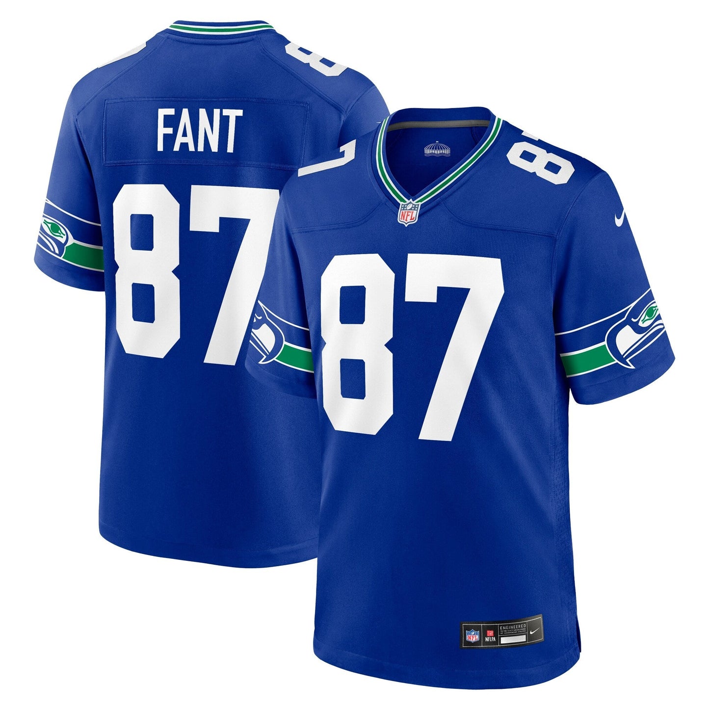 Noah Fant Seattle Seahawks Nike Throwback Game Jersey - Royal