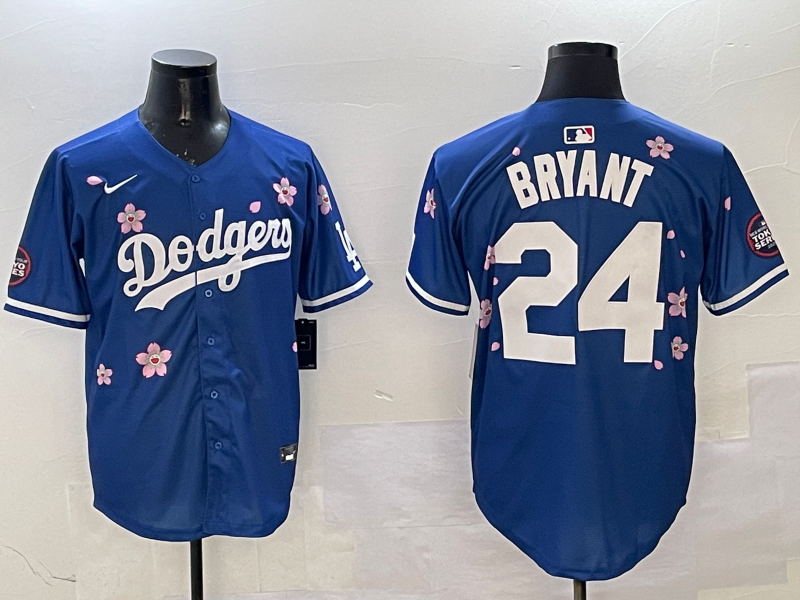 Men's Los Angeles Dodgers Kris Bryant #24 Royal Alternate Replica Player Jersey