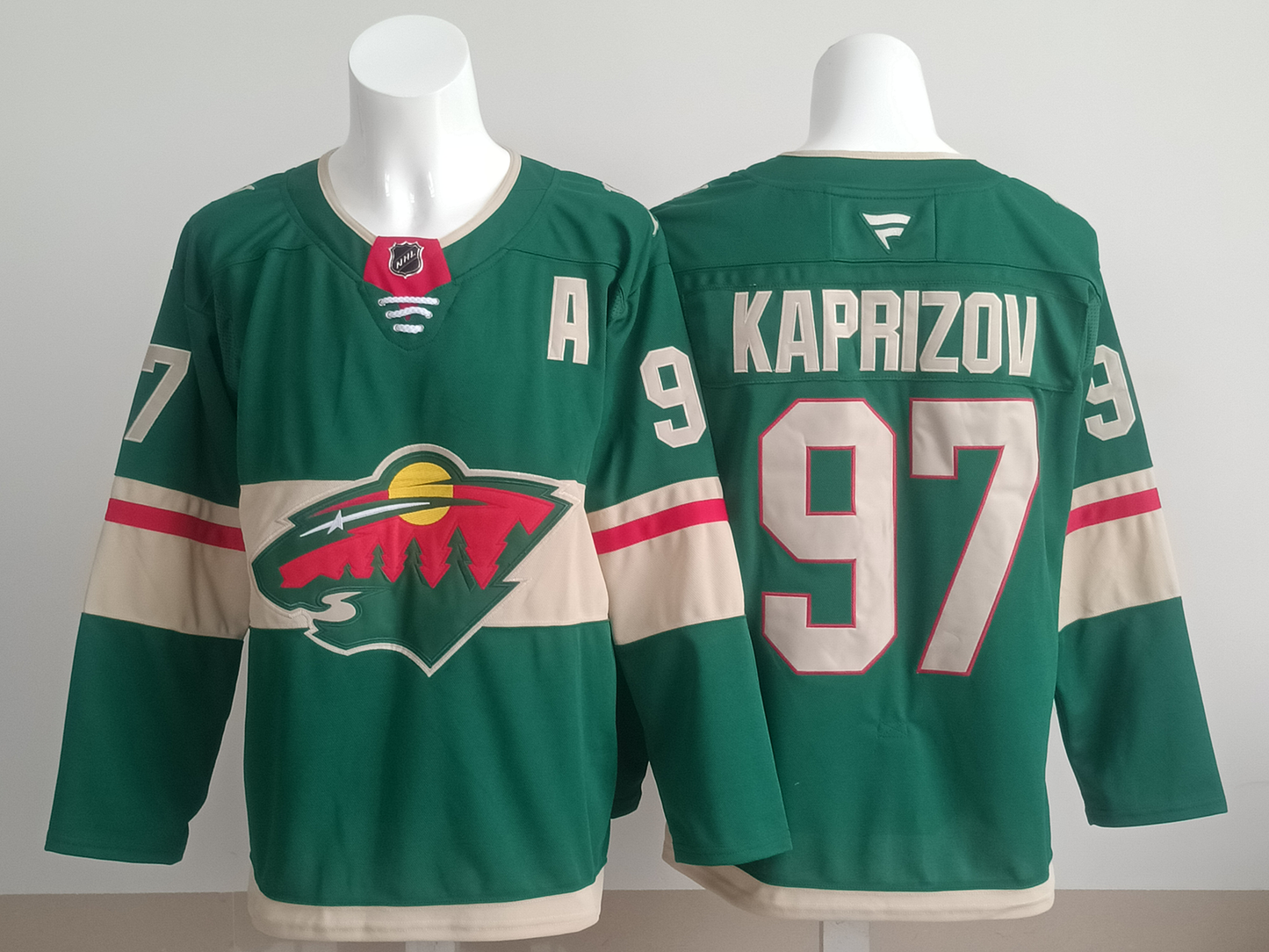 Men's Minnesota Wild Kirill Kaprizov #97 Green Player Jersey