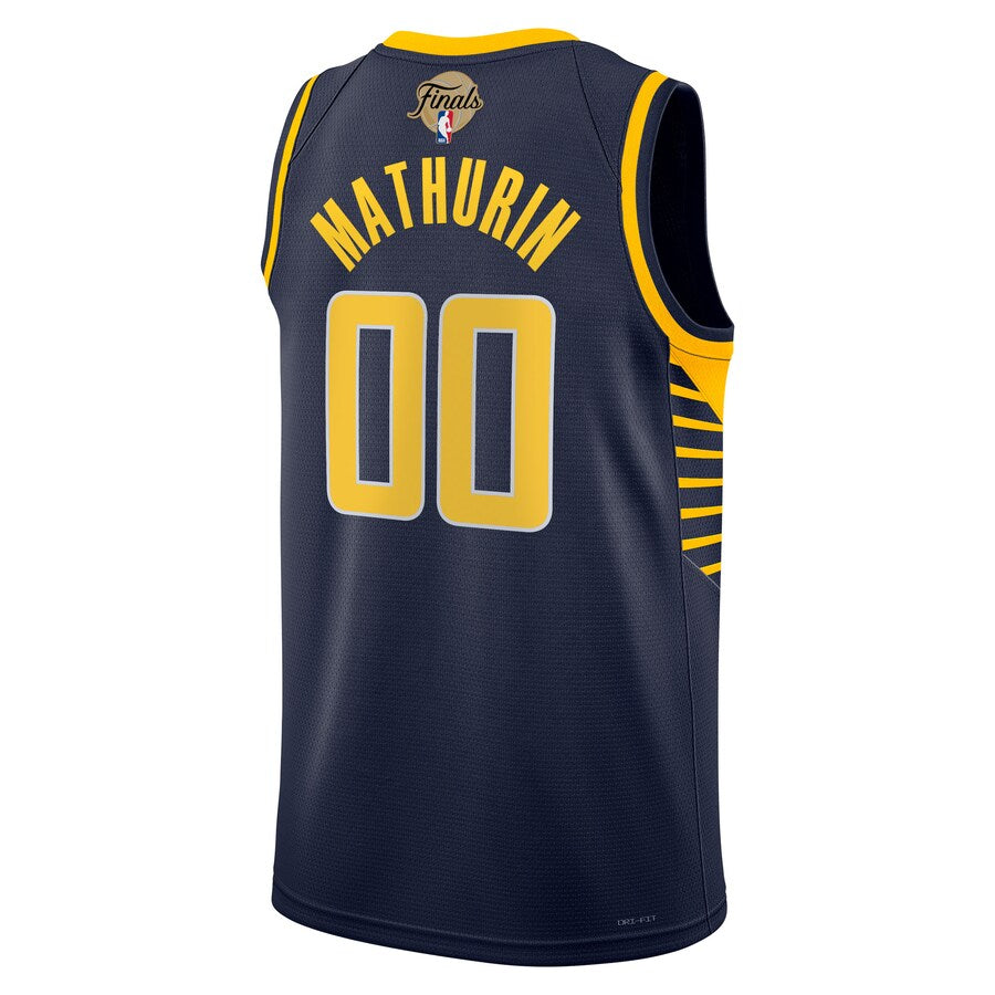 Indiana Pacers Bennedict Mathurin Nike Navy 2025 NBA Finals Swingman Jersey - Icon Edition