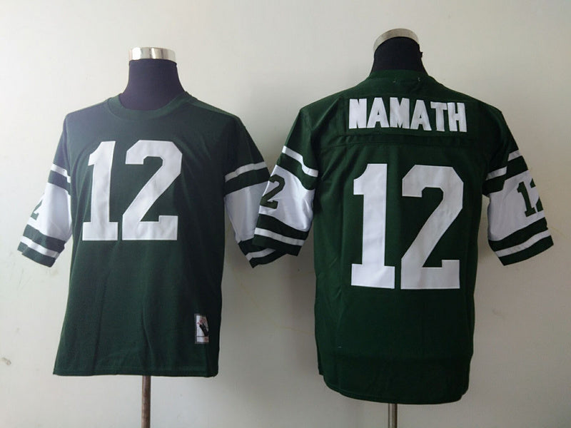 New York Jets Green Vintage #12 NAMATH Jersey