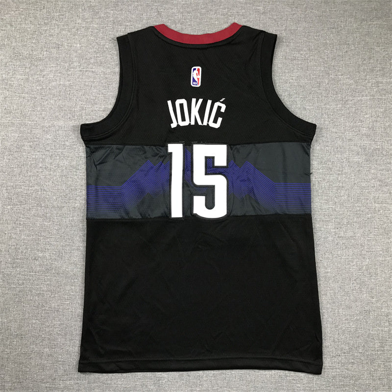 Youth Nikola Jokić Denver Nuggets #15 City Edition Embroidered Jersey