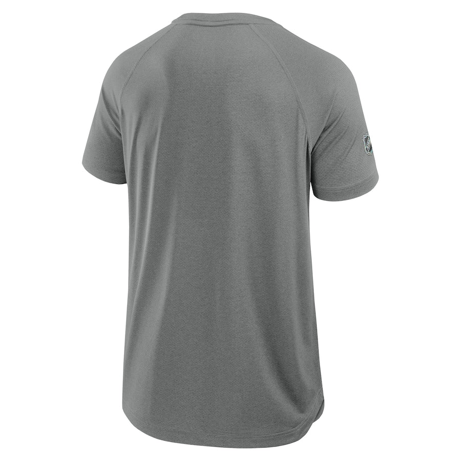 Men's Edmonton Oilers Fanatics Heather Gray 2025 Stanley Cup Playoffs Authentic Pro Rink Performance T-Shirt