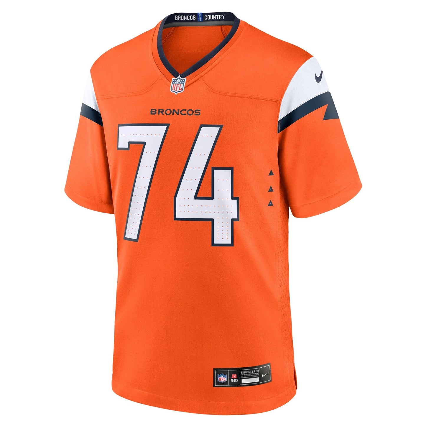 Ben Powers Denver Broncos Nike Team Game Jersey - Orange