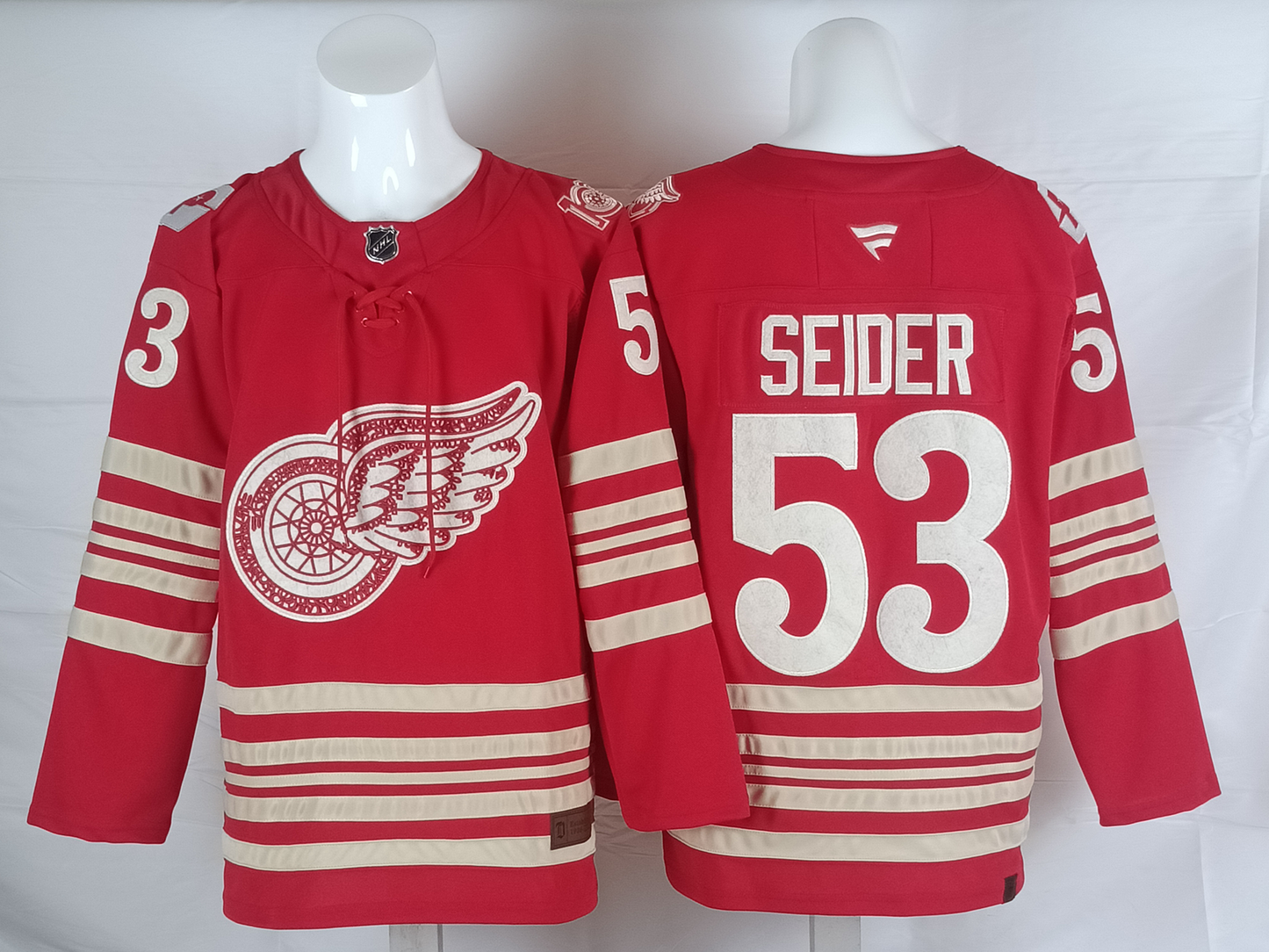 Men's Detroit Red Wings Moritz Seider #53 Player Jersey