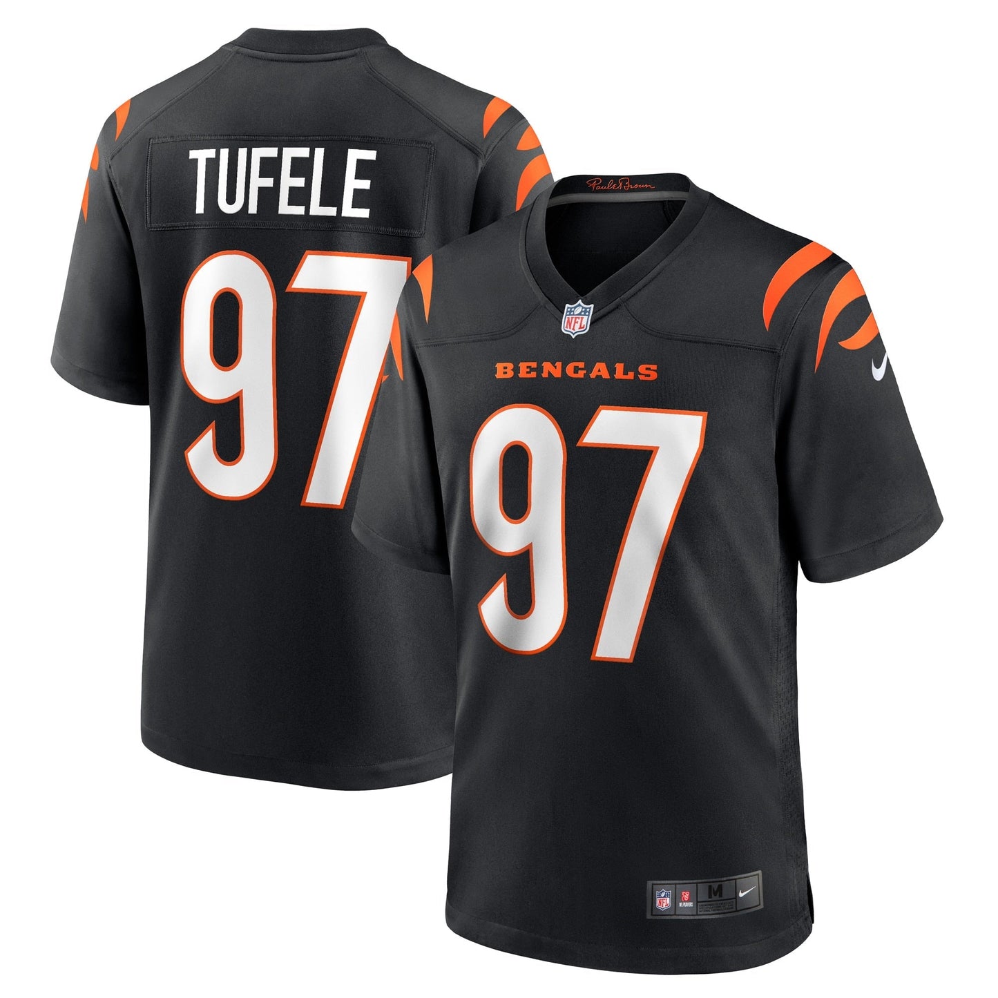 Jay Tufele Cincinnati Bengals Nike Game Jersey - Black