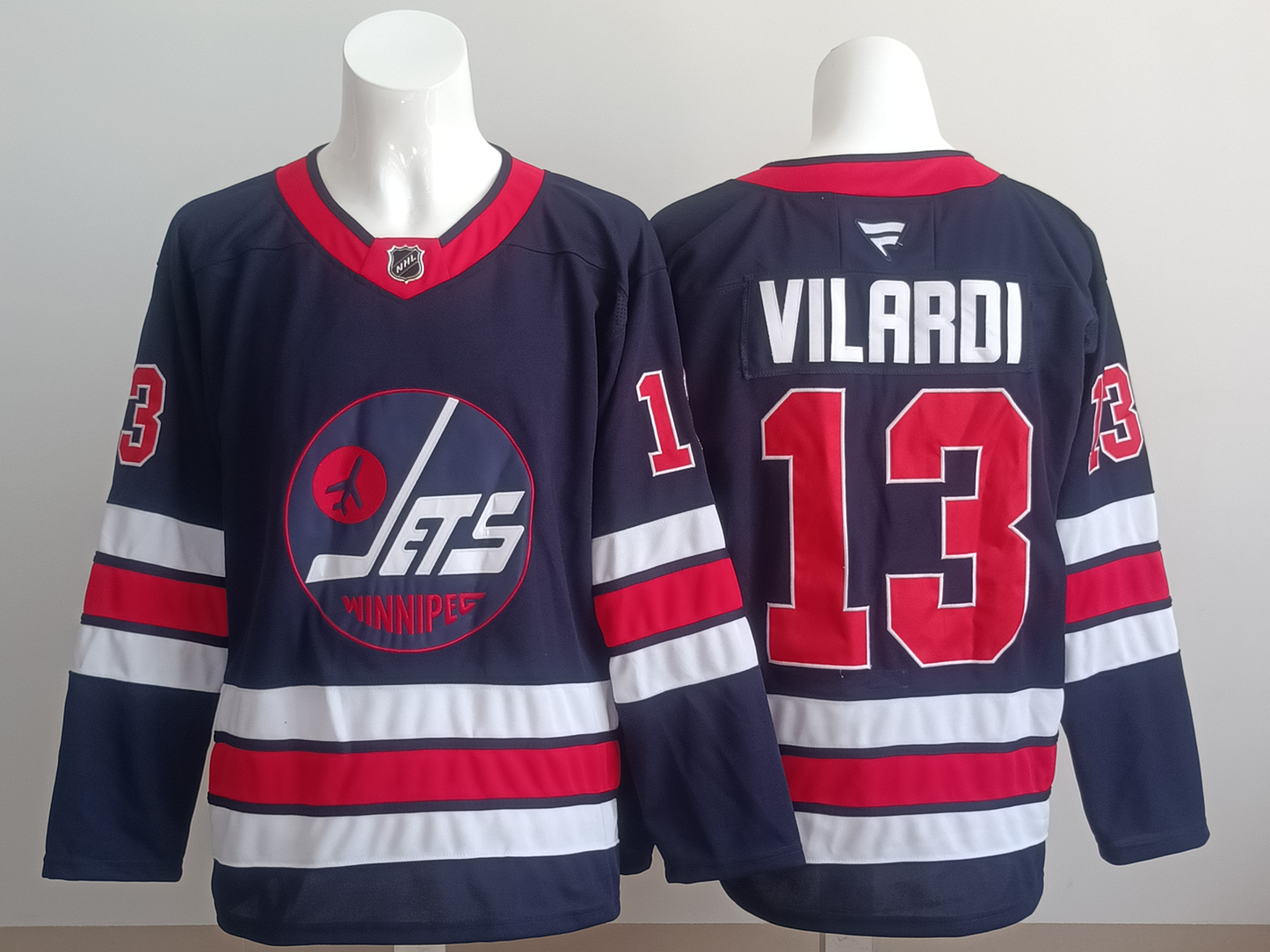 Men's Winnipeg Jets Gabriel Vilardi #13 Navy Player Jersey