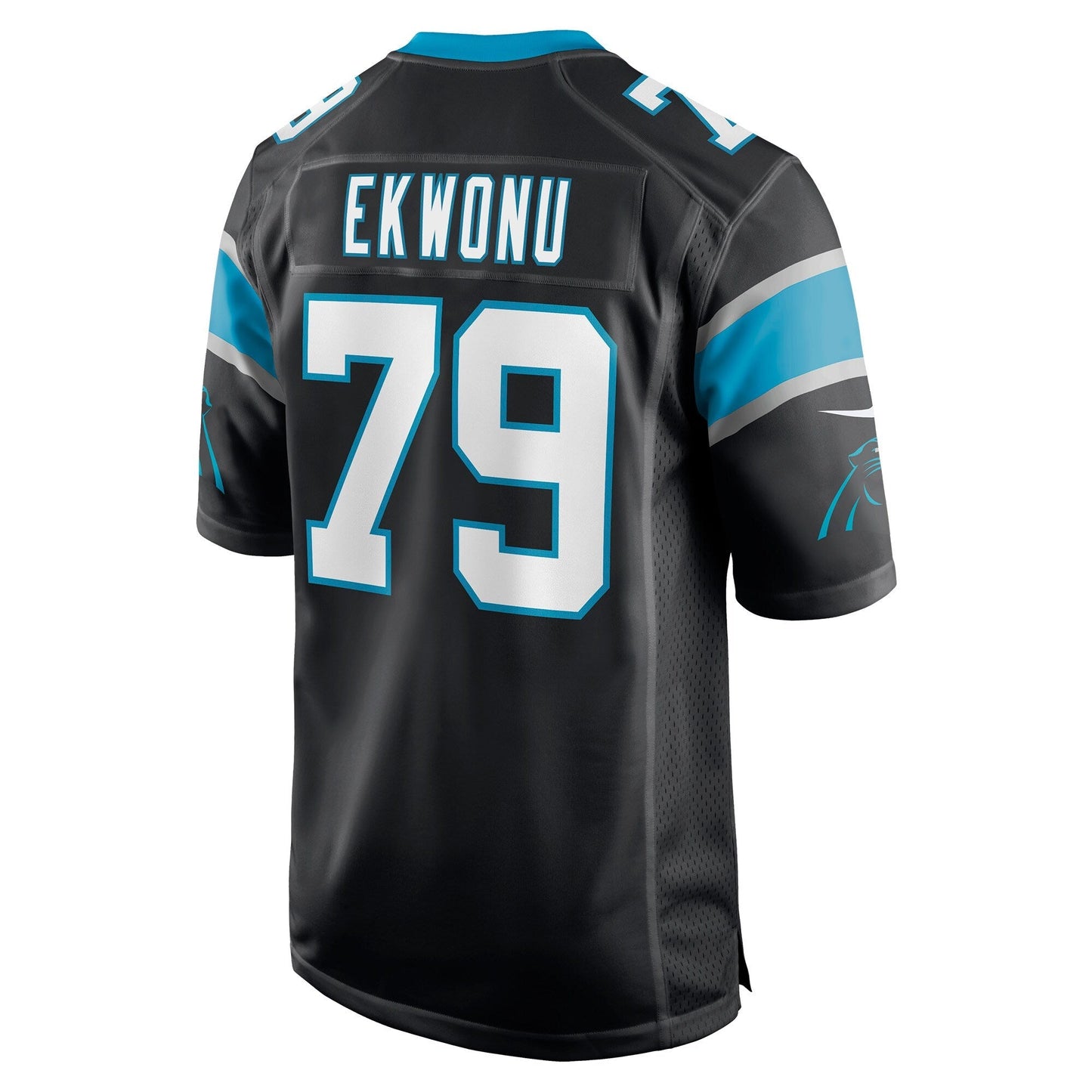 Ikem Ekwonu Carolina Panthers Nike Game Jersey - Black