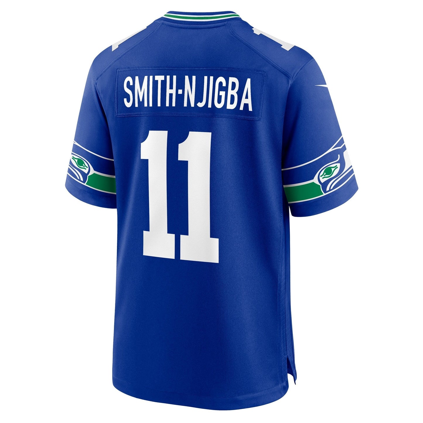 Jaxon Smith-Njigba Seattle Seahawks Nike Throwback Game Jersey - Royal