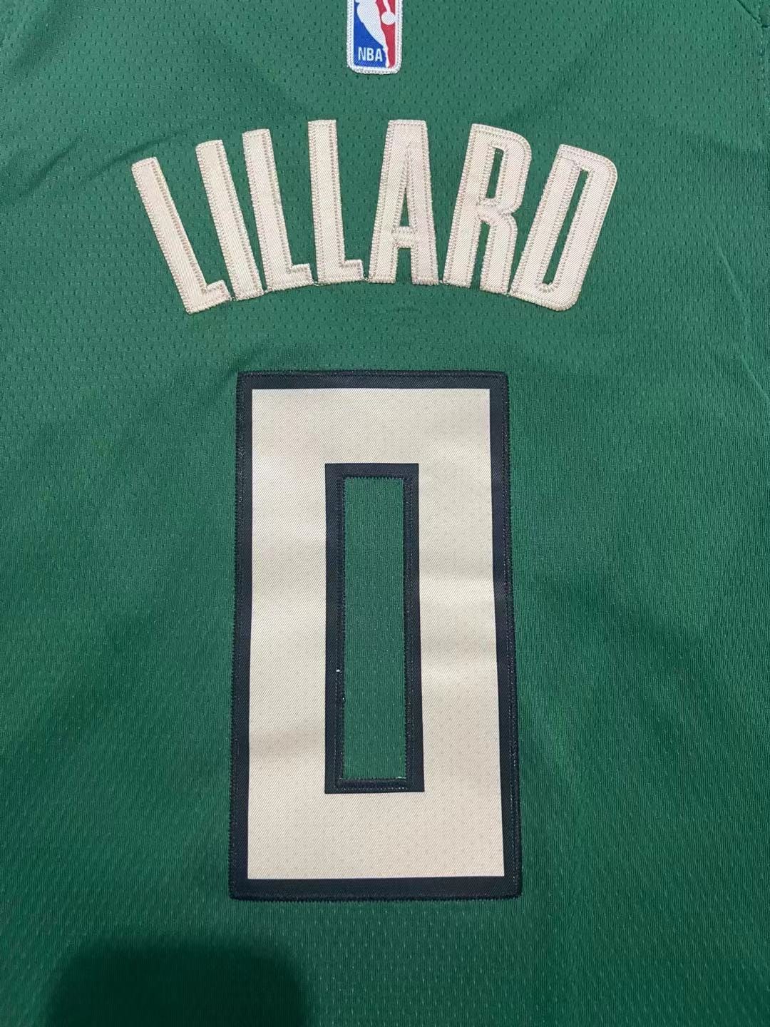 Milwaukee Bucks Damian Lillard Black 2023-2024 seasonJersey