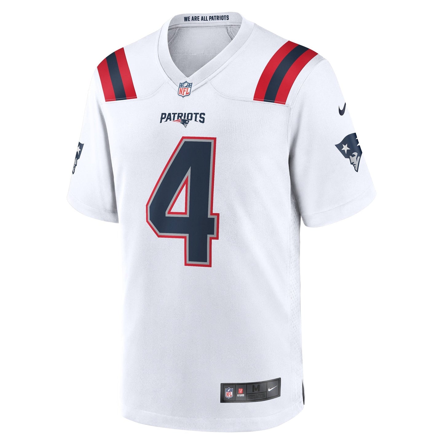Bailey Zappe New England Patriots Nike Game Jersey - White