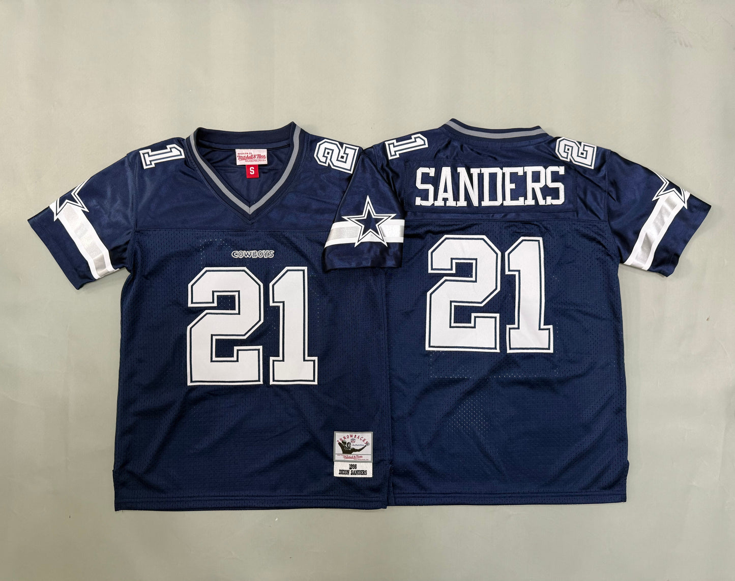 Youth Deion Sanders #21 Dallas Cowboys Vintage Throwback Jersey