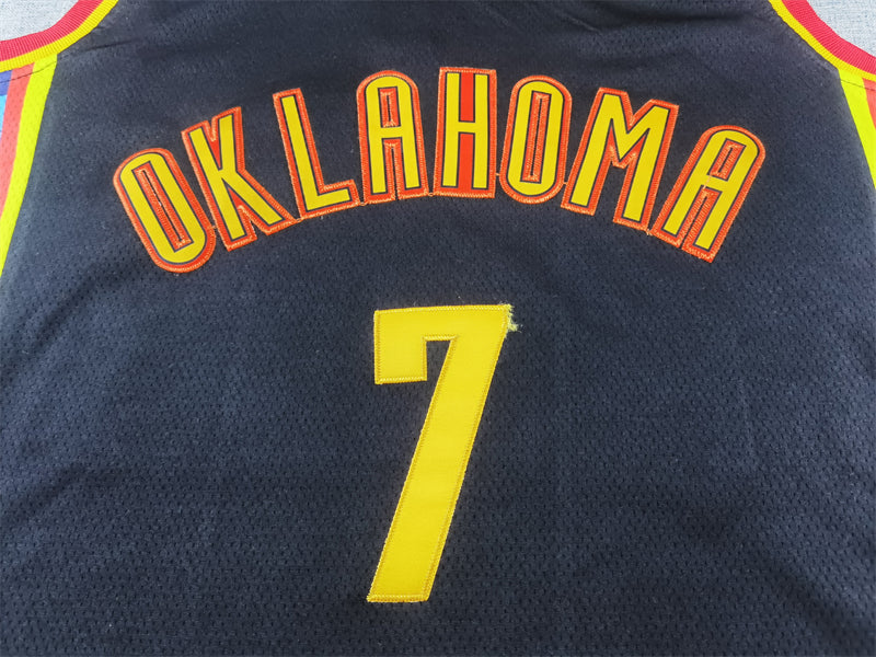 Unisex Oklahoma City Thunder 2024/25 Embroidered Swingman Jersey City Edition
