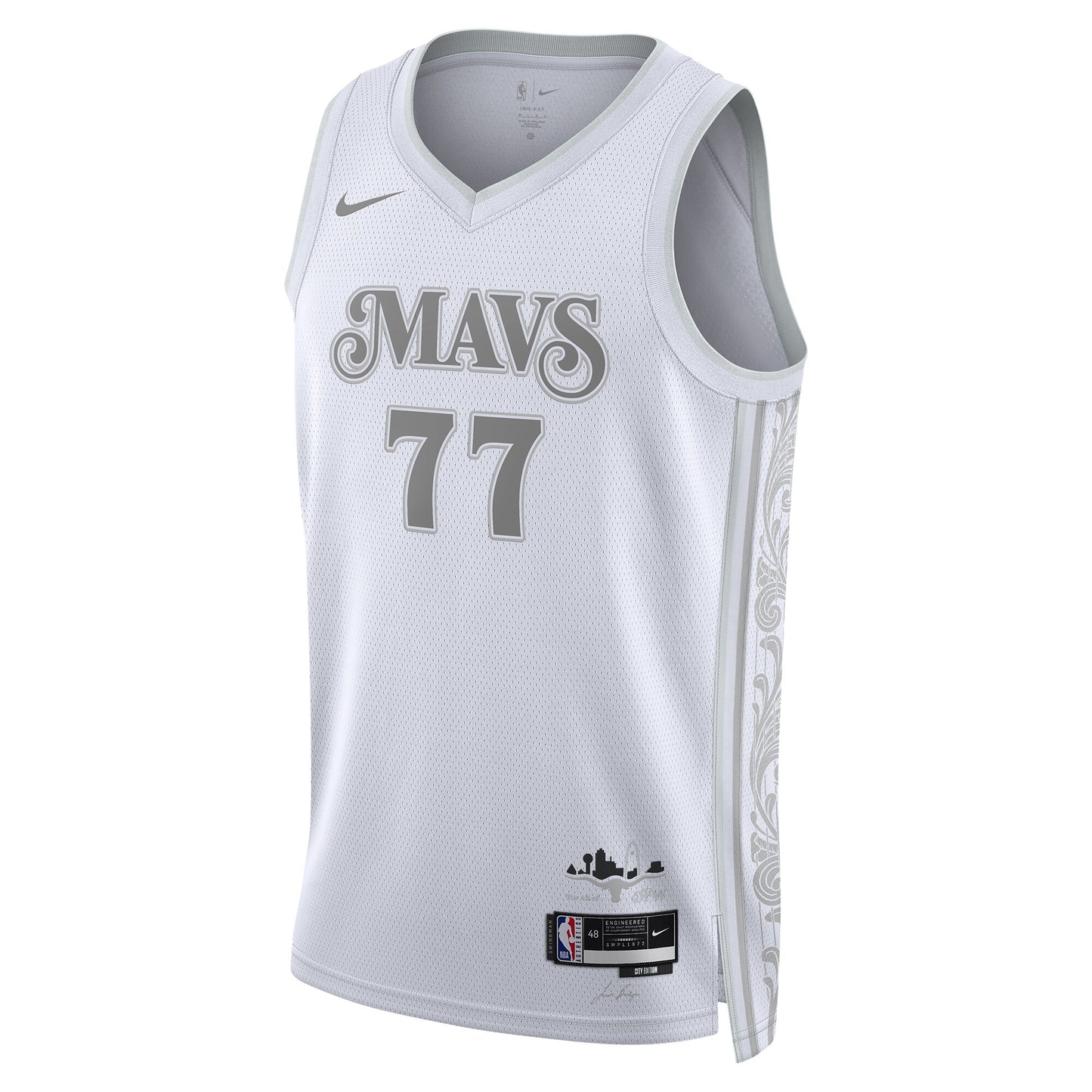 Unisex Dallas Mavericks Luka Dončić White 2024/25 Swingman Jersey - City Edition
