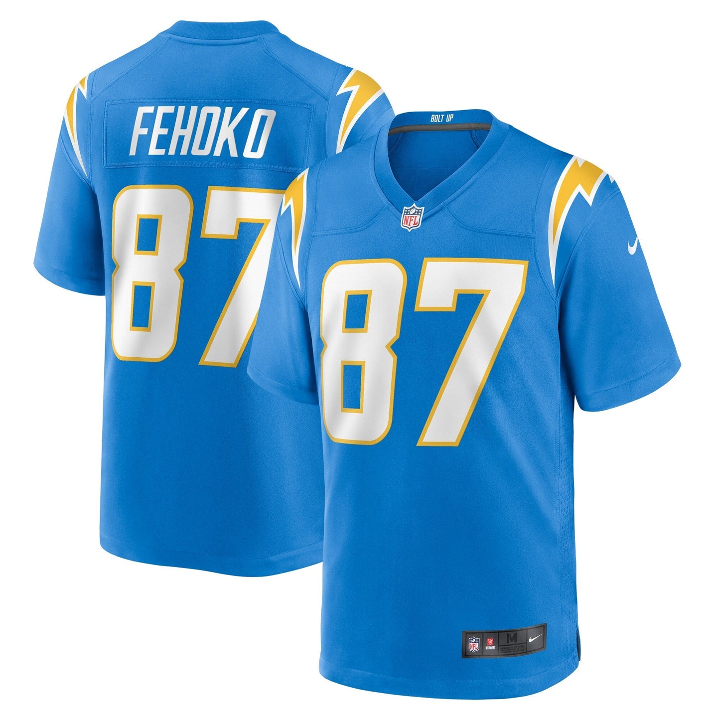 Simi Fehoko Los Angeles Chargers Nike Game Jersey - Powder Blue