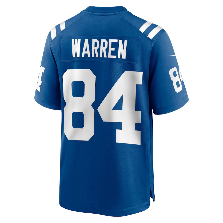 Men's Indianapolis Colts Tyler Warren Nike Royal 2025 NFL Draft First Round Pick Game Jersey