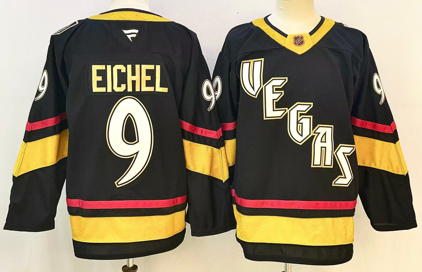 Men's Vegas Golden Knights Jack Eichel #9 Black Breakaway Player Jersey