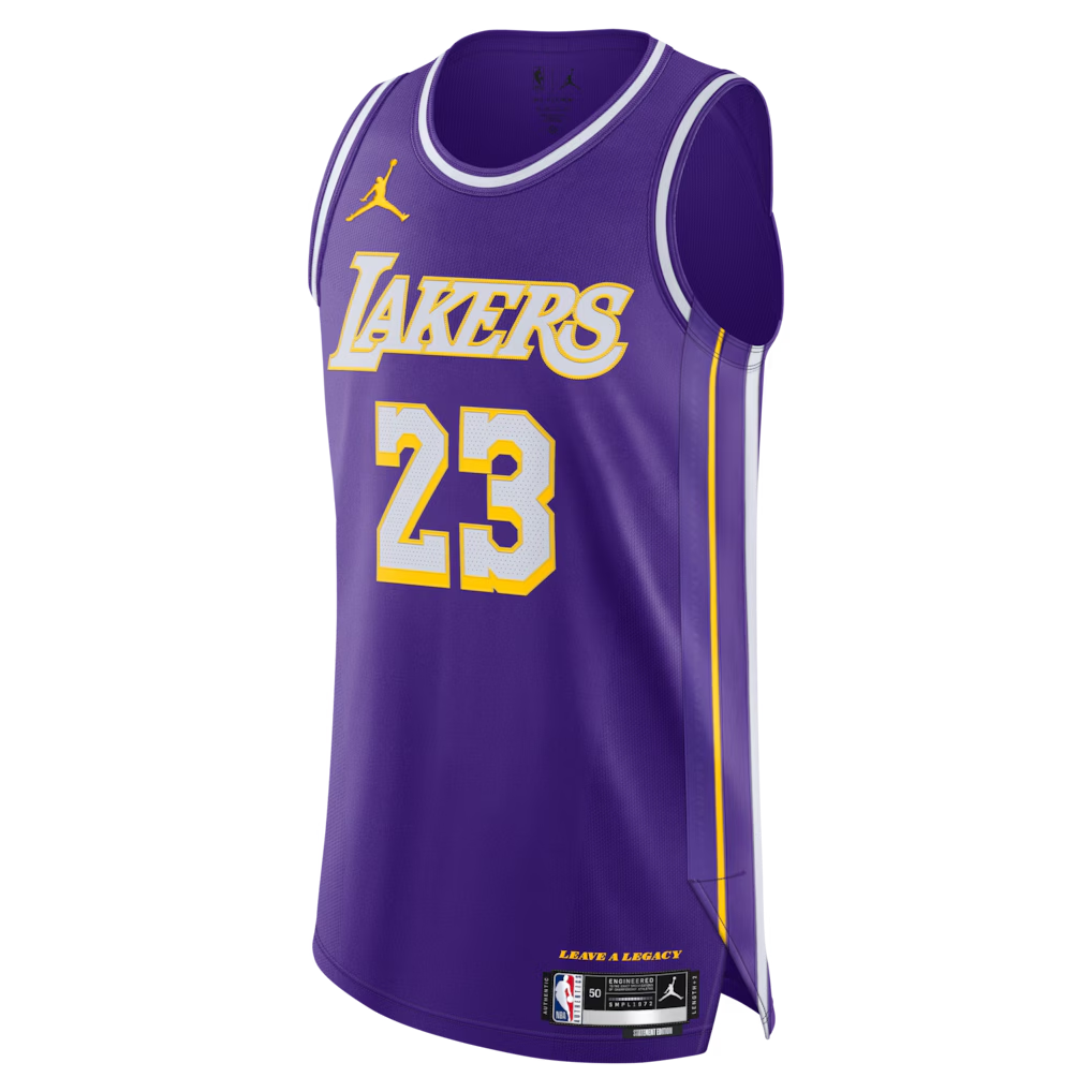 Los Angeles Lakers LeBron James Jordan Brand Purple 2025/26 Player Jersey - Statement Edition