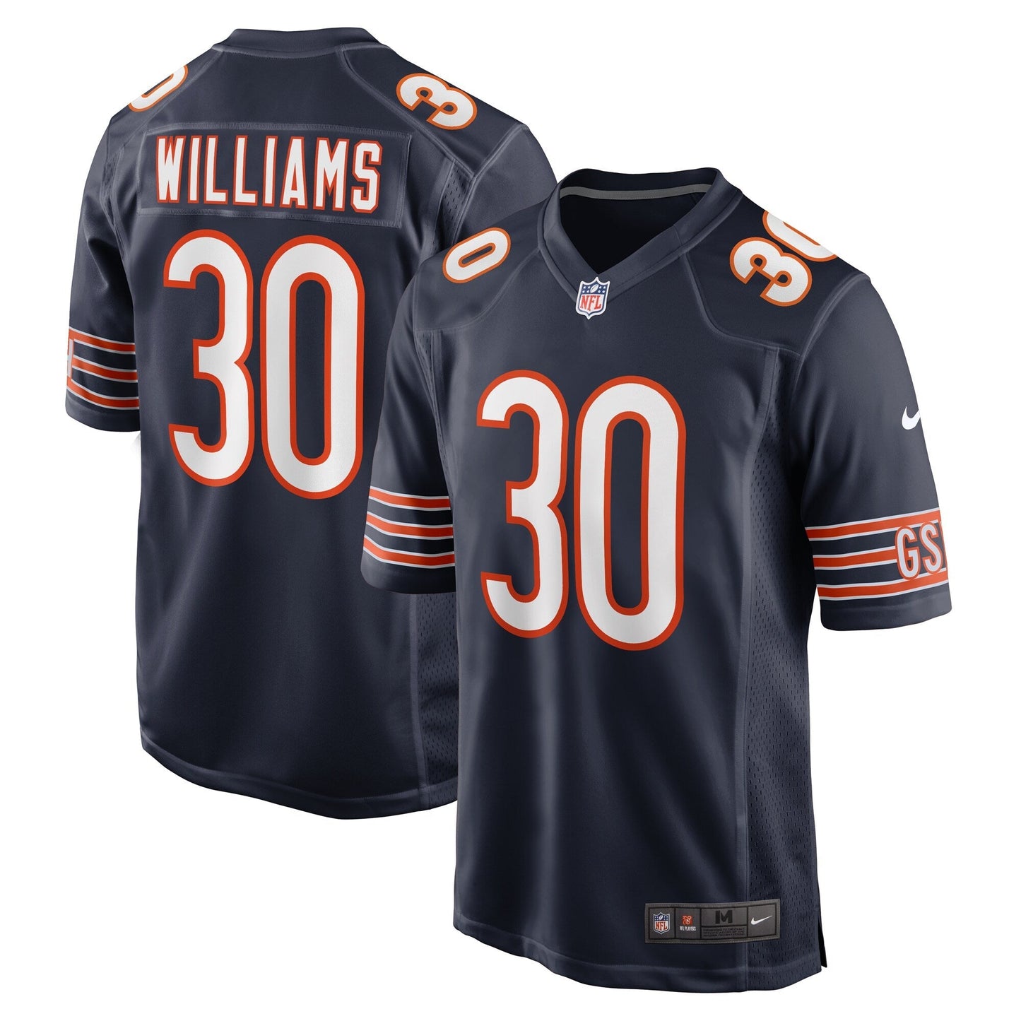 Joejuan Williams Chicago Bears Nike Game Jersey - Navy