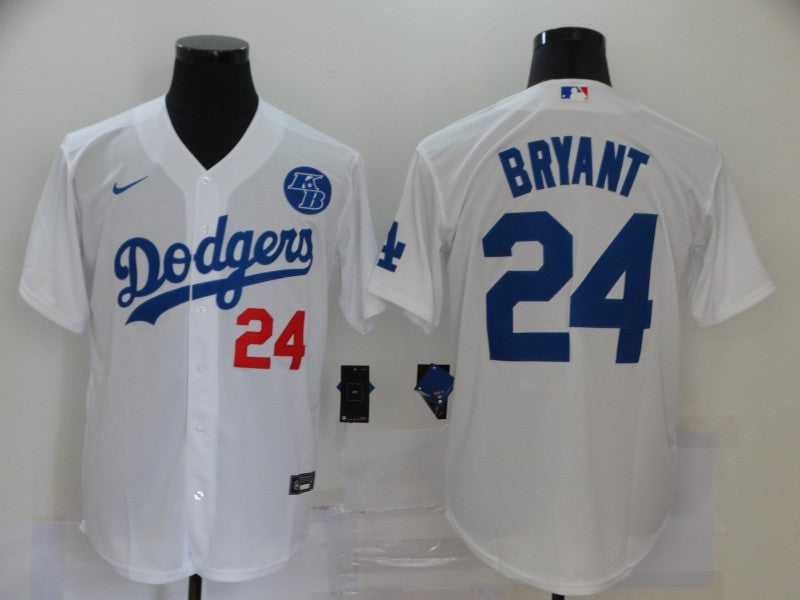 Men's Los Angeles Dodgers Kris Bryant #24 White Replica Baseball Jersey
