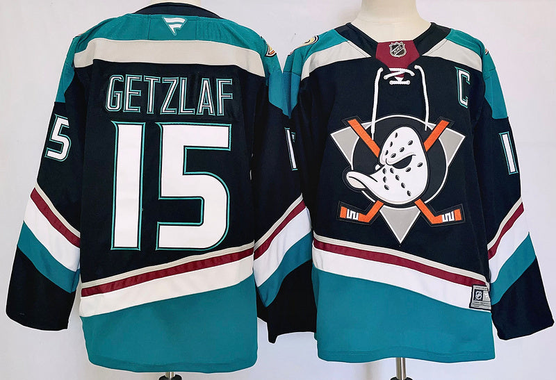 Men's Anaheim Ducks Ryan Getzlaf #15Black Player Jersey
