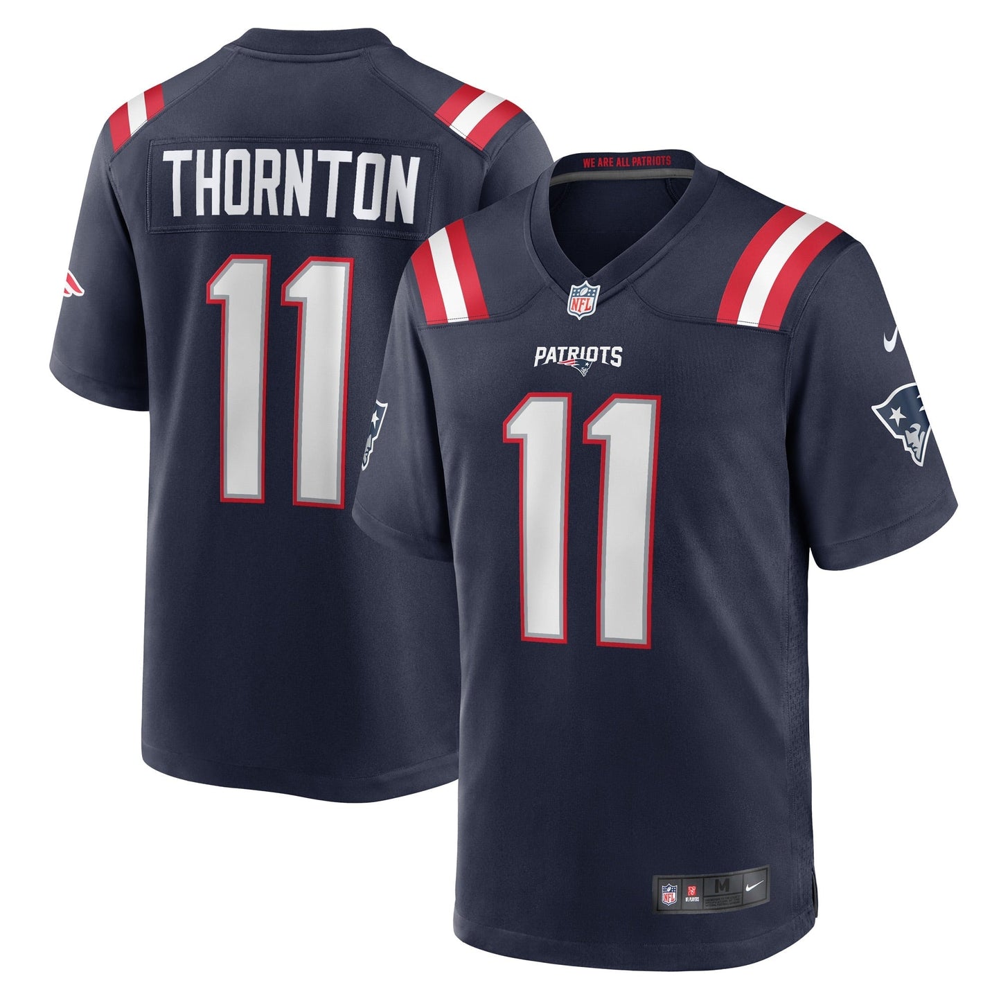 Tyquan Thornton New England Patriots Nike Game Jersey - Navy