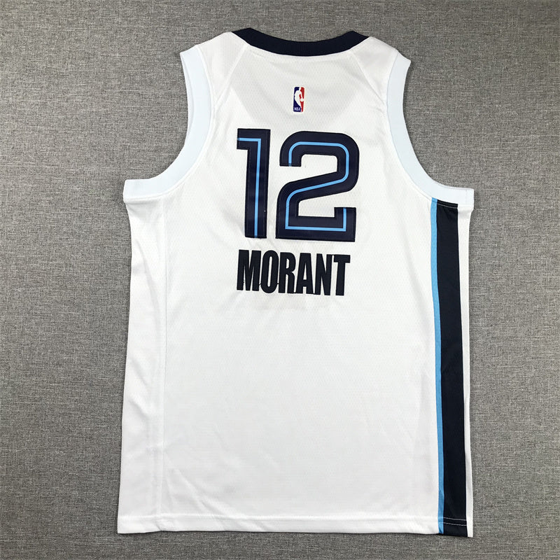 Youth Ja Morant Memphis Grizzlies #12 Association Edition Embroidered Jersey