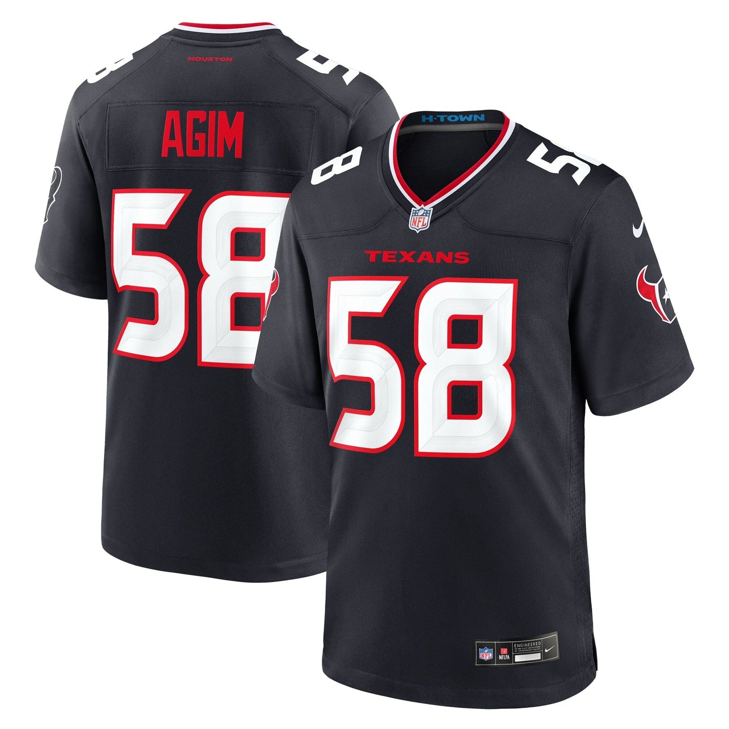 McTelvin Agim Houston Texans Nike Team Game Jersey - Navy