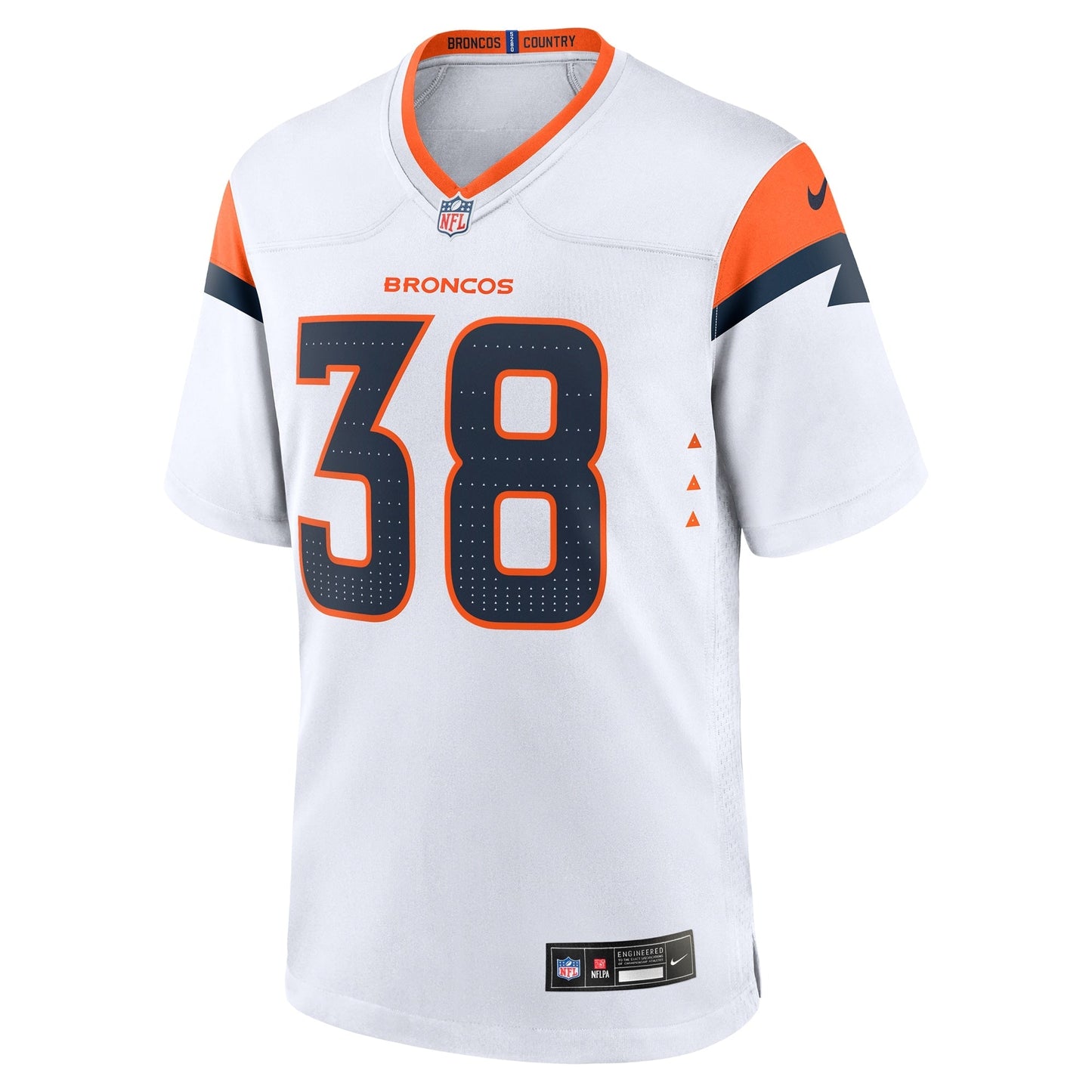 Jaleel McLaughlin Denver Broncos Nike Game Jersey - White