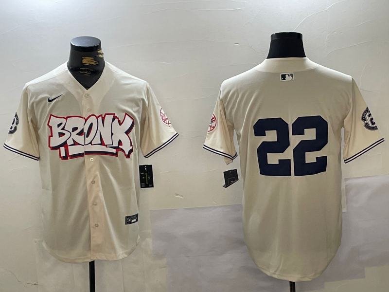 Men's New York Yankees Juan Soto #42.99 Cream 42.9924 World Series Champions City Connect Limited Player Jersey