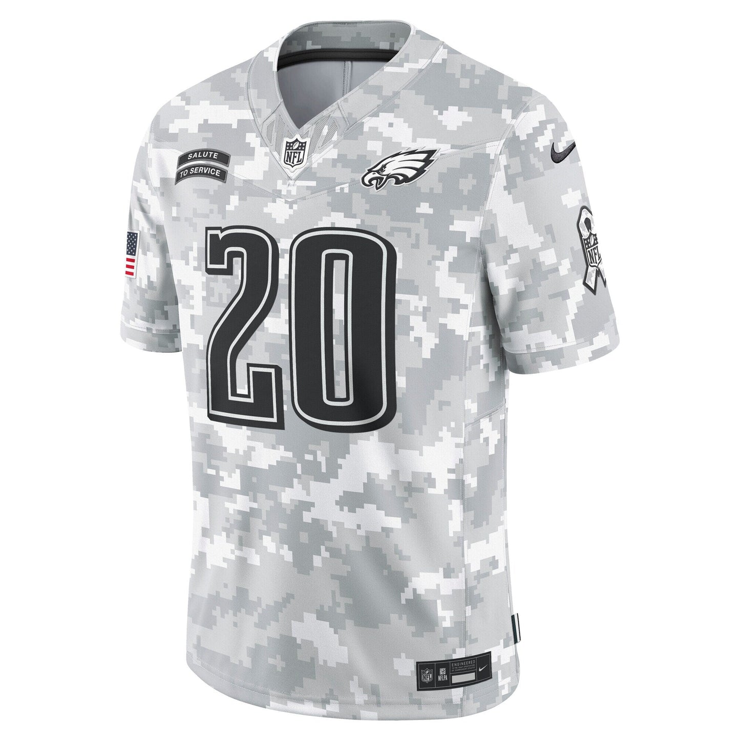 Brian Dawkins Philadelphia Eagles Nike 2024 Salute to Service Retired Limited Jersey - Arctic Camo