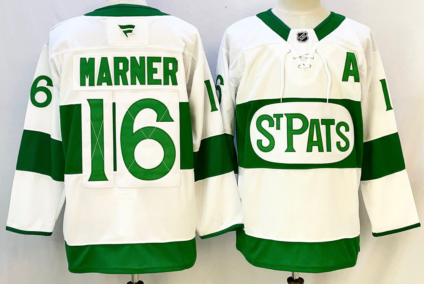 Men's Toronto Maple Leafs Mitch Marner #16 White Retro Version Player Jersey