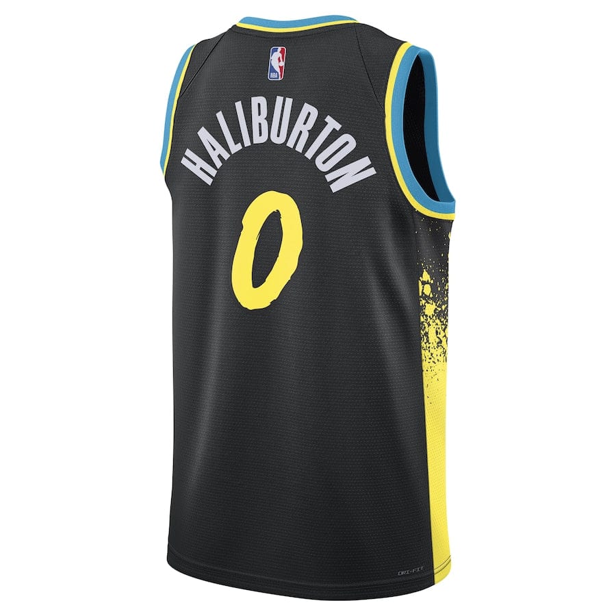 Tyrese Haliburton Indiana Pacers2023-2024 season Jersey - Black - City Edition