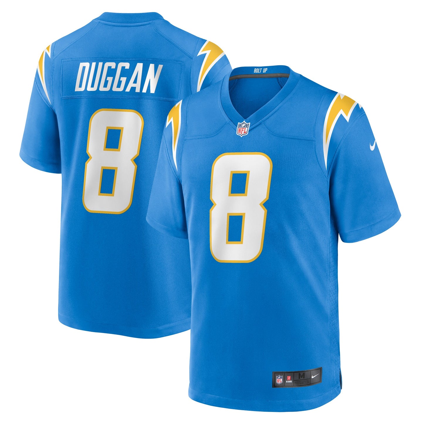 Men's Los Angeles Chargers Omarion Hampton Nike Powder Blue 2025 NFL Draft First Round Pick Game Jersey