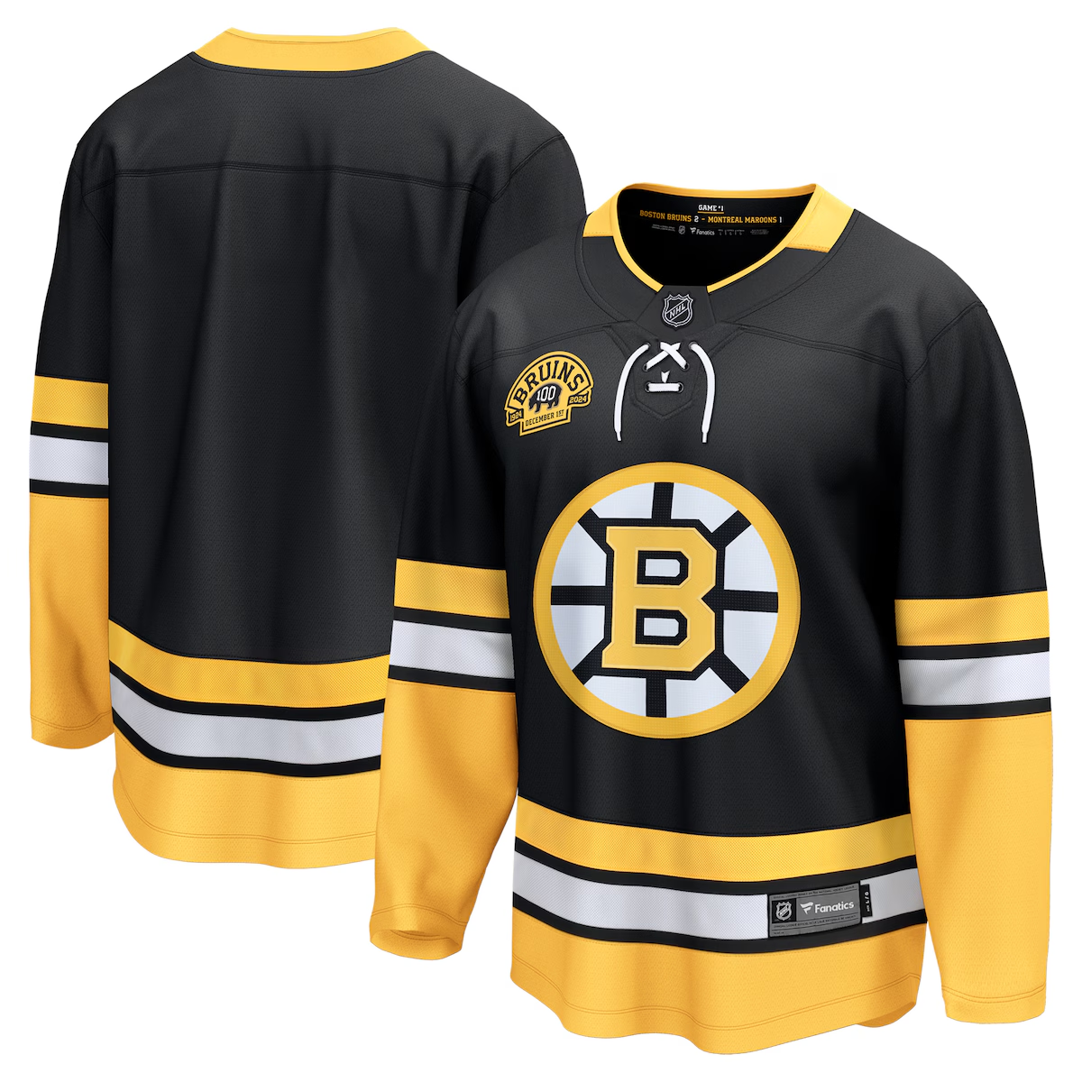 Men's Boston Bruins Black Alternate Breakaway Blank Jersey
