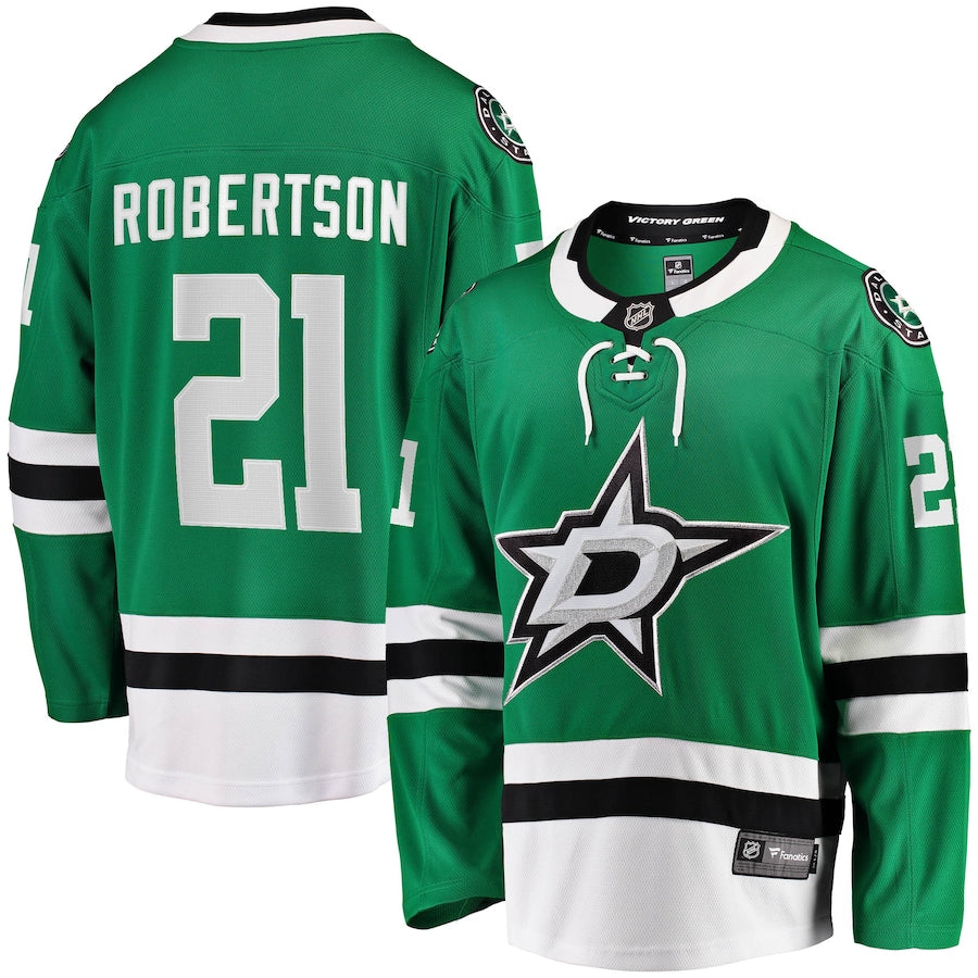 Jason Robertson Dallas Stars Home Breakaway Replica Jersey - Kelly Green