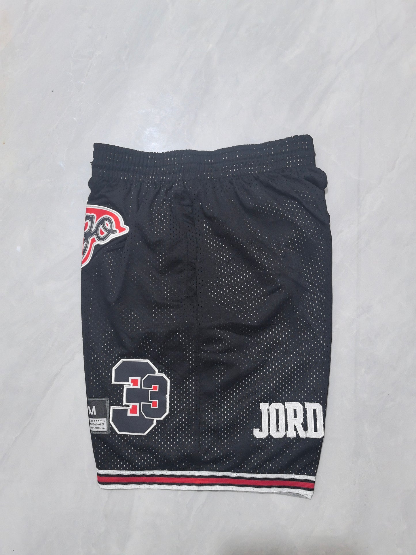 Chicago Bulls black waist pocket shorts