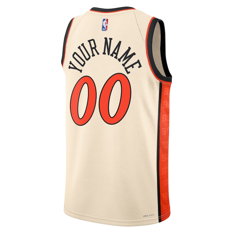 Unisex Detroit Pistons White 2024/25 Custom Swingman Jersey - City Edition