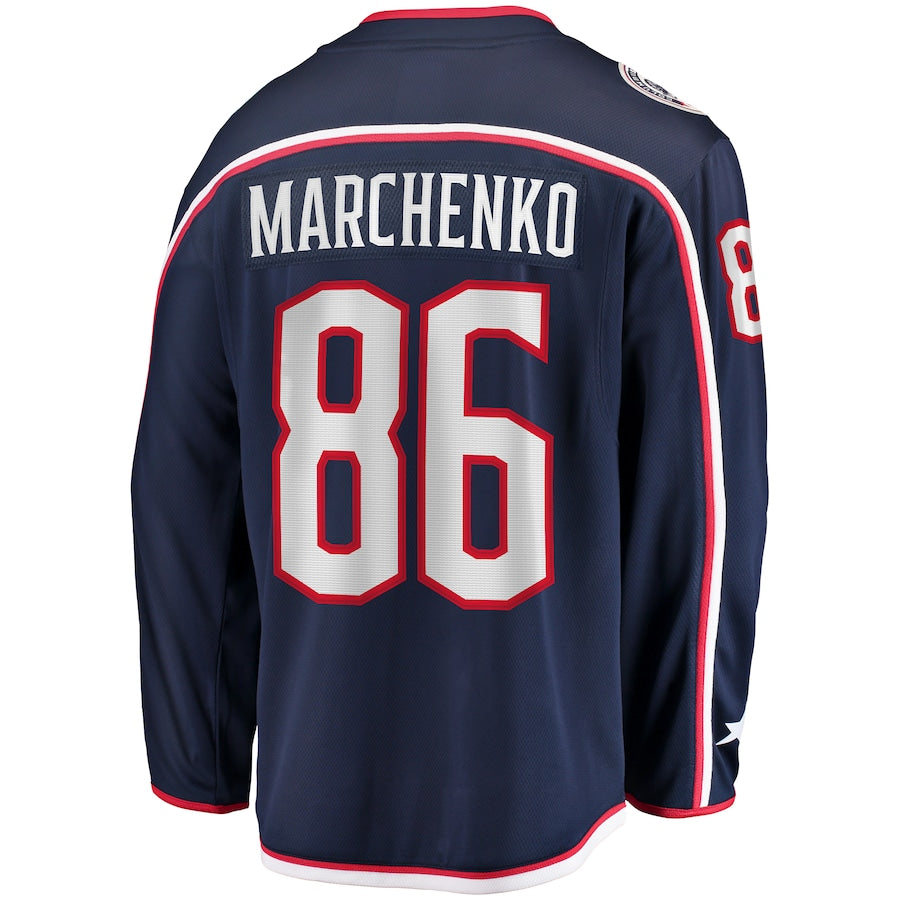 Kirill Marchenko Columbus Blue Jackets Home Breakaway Jersey - Navy