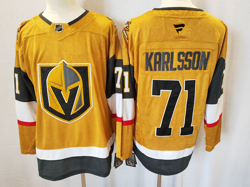 Men's Vegas Golden Knights William Karlsson #71 Gold Player Jersey