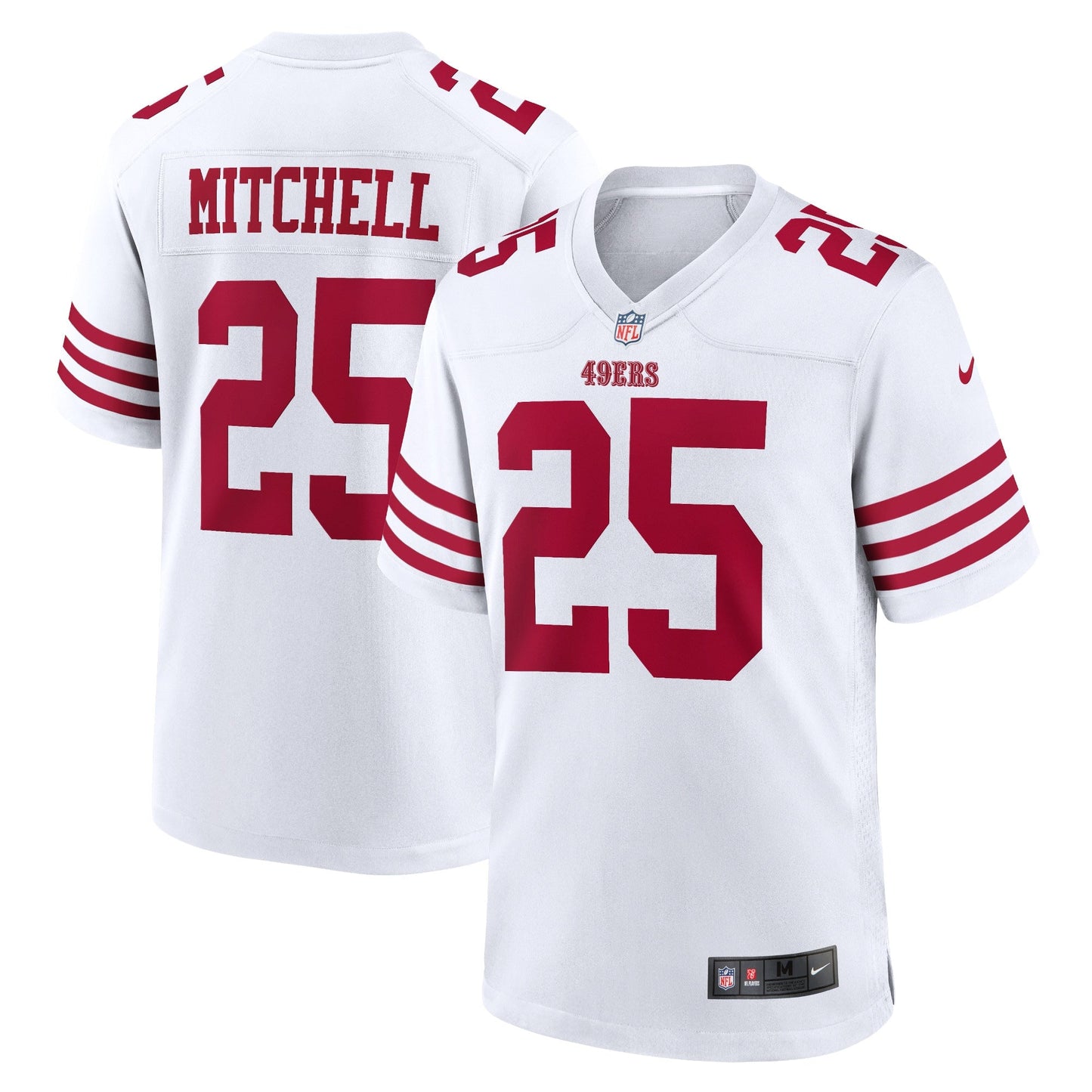 Elijah Mitchell San Francisco 49ers Nike Game Jersey - White